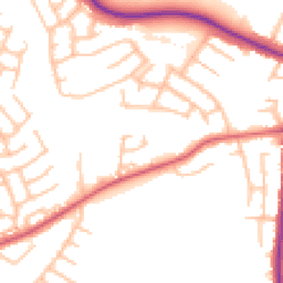 Daytime road noise heatmap for ST3 5XN