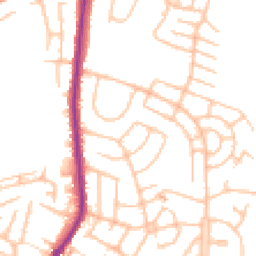 Daytime road noise heatmap for ST3 6AZ