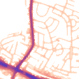 Daytime road noise heatmap for ST3 6BQ