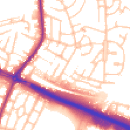 Daytime road noise heatmap for ST3 6DH