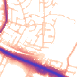 Daytime road noise heatmap for ST3 6EB