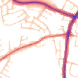 Daytime road noise heatmap for ST3 6ES