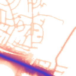 Daytime road noise heatmap for ST3 6JB