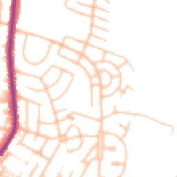 Daytime road noise heatmap for ST3 6LQ