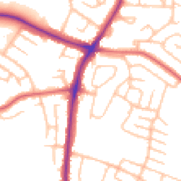 Daytime road noise heatmap for ST3 6NA