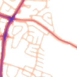 Daytime road noise heatmap for ST3 6NL