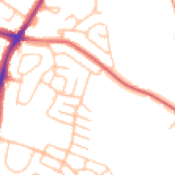 Daytime road noise heatmap for ST3 6NN