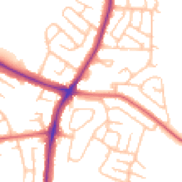 Daytime road noise heatmap for ST3 6PE
