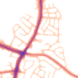 Daytime road noise heatmap for ST3 6PY