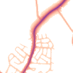 Daytime road noise heatmap for ST3 6QE