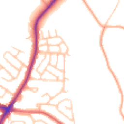 Daytime road noise heatmap for ST3 6QU
