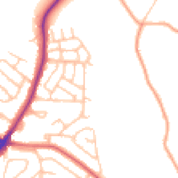 Daytime road noise heatmap for ST3 6QW