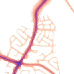 Daytime road noise heatmap for ST3 6RD