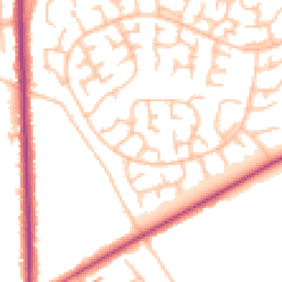Daytime road noise heatmap for ST3 7FD