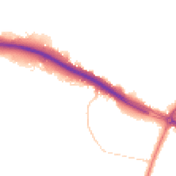 Night-time road noise heatmap for ST3 7JG
