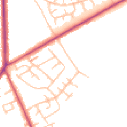 Daytime road noise heatmap for ST3 7JZ