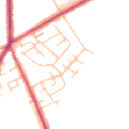 Daytime road noise heatmap for ST3 7LY