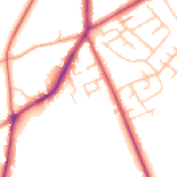 Daytime road noise heatmap for ST3 7NZ