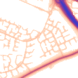Daytime road noise heatmap for ST3 7QL