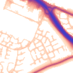 Daytime road noise heatmap for ST3 7RY