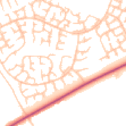 Daytime road noise heatmap for ST3 7SZ