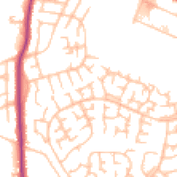 Daytime road noise heatmap for ST3 7UE