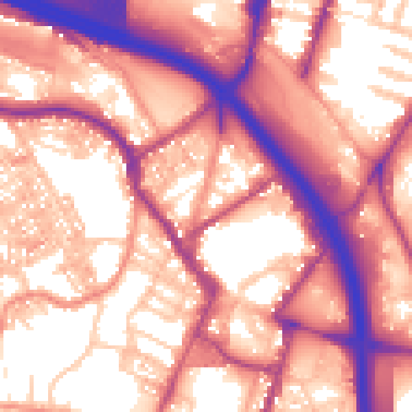 Daytime road noise heatmap for ST4 1AW