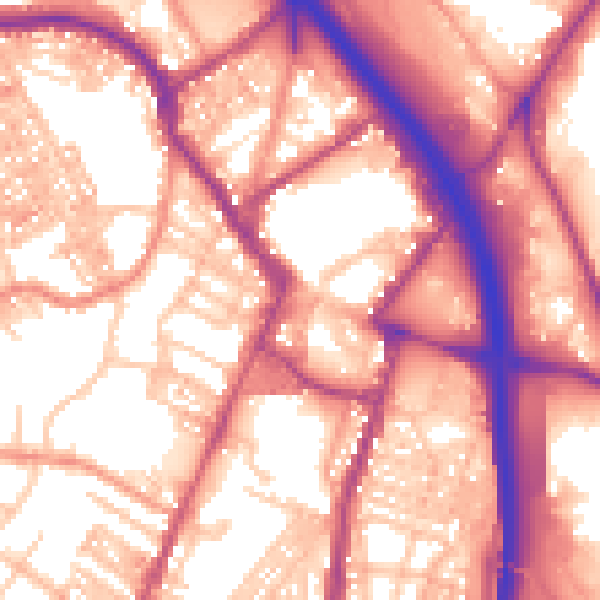 Daytime road noise heatmap for ST4 1DF