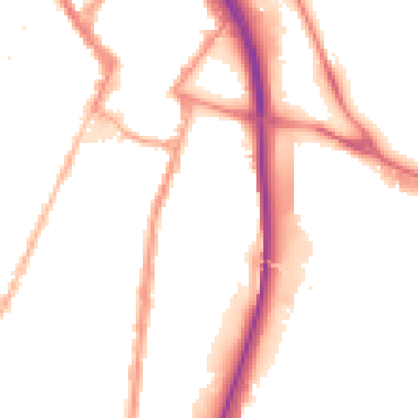 Night-time road noise heatmap for ST4 1ED