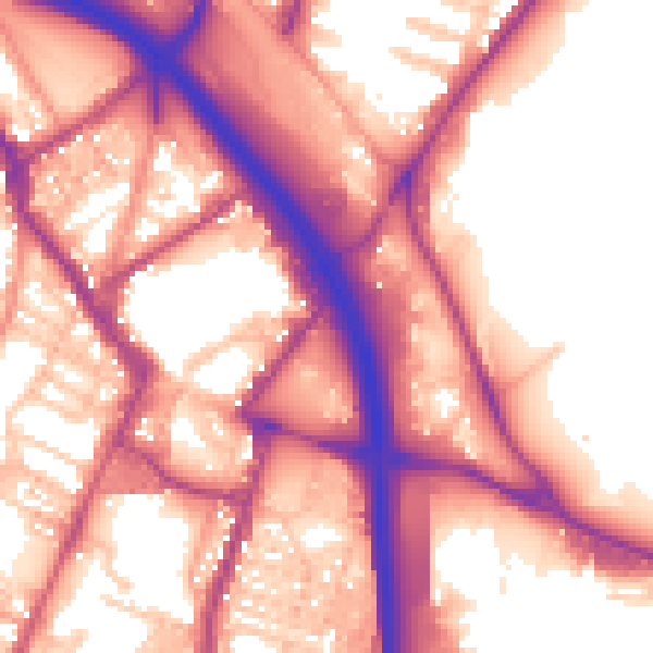 Daytime road noise heatmap for ST4 1JN