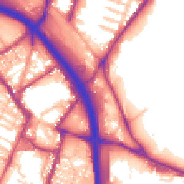 Daytime road noise heatmap for ST4 1LE