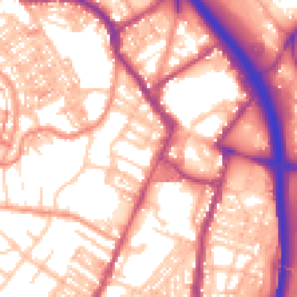 Daytime road noise heatmap for ST4 1NF