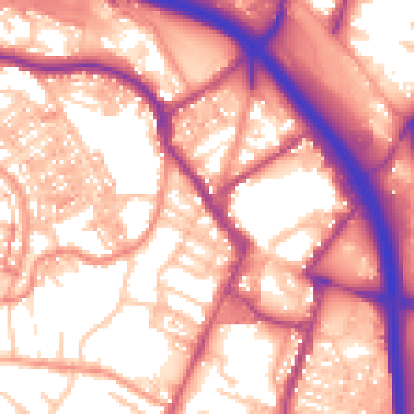 Daytime road noise heatmap for ST4 1QH