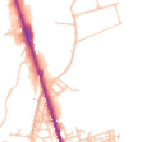 Daytime road noise heatmap for ST4 2FR