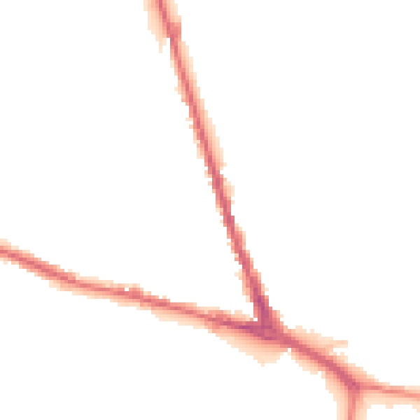 Night-time road noise heatmap for ST4 2JP