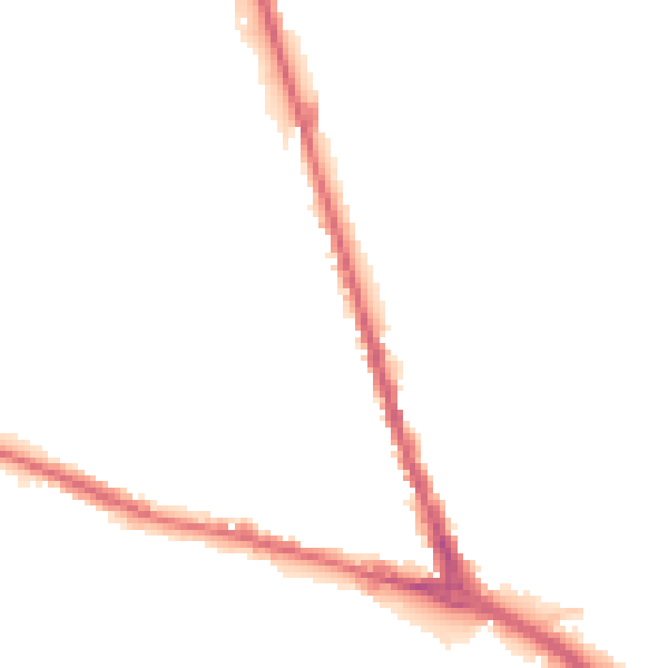 Night-time road noise heatmap for ST4 2JS