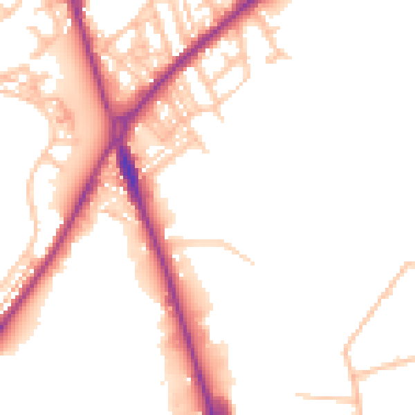 Daytime road noise heatmap for ST4 2NL