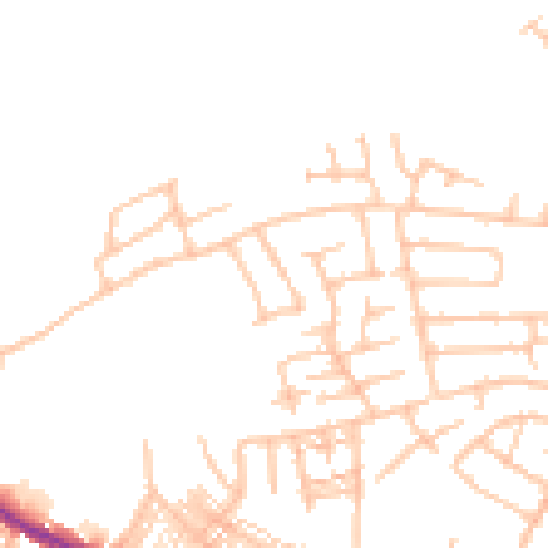 Daytime road noise heatmap for ST4 2PB