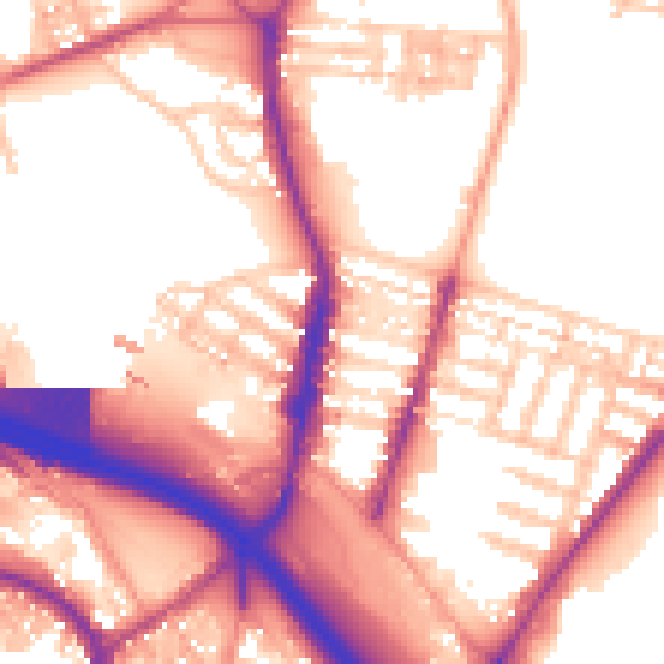 Daytime road noise heatmap for ST4 2QW