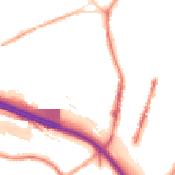 Night-time road noise heatmap for ST4 2RE