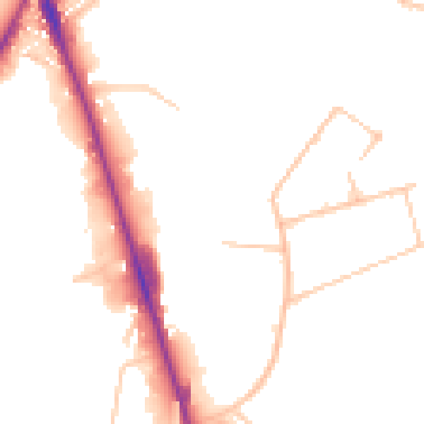 Daytime road noise heatmap for ST4 2SH