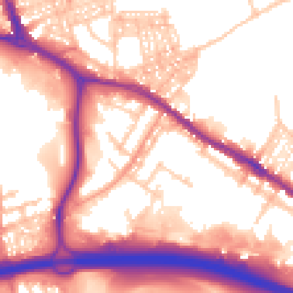 Daytime road noise heatmap for ST4 3NY