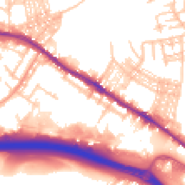 Daytime road noise heatmap for ST4 3PH