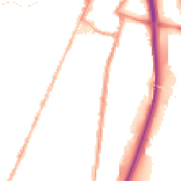 Night-time road noise heatmap for ST4 4AR