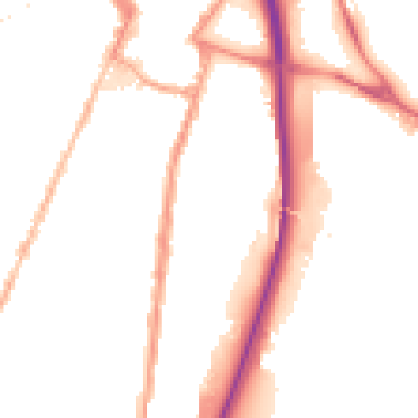 Night-time road noise heatmap for ST4 4FH