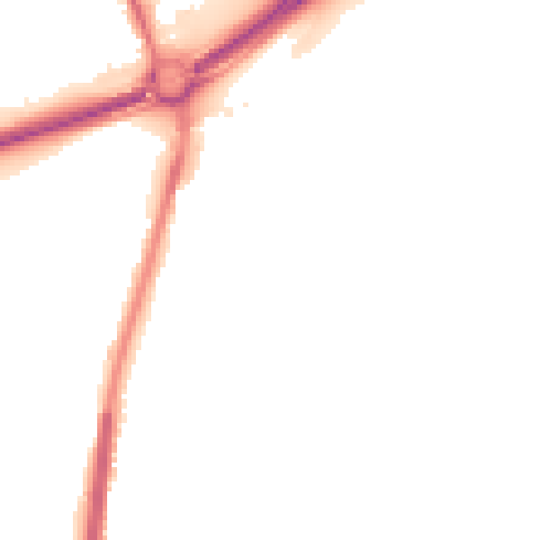 Night-time road noise heatmap for ST4 4QR