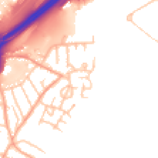 Daytime road noise heatmap for ST4 4TX
