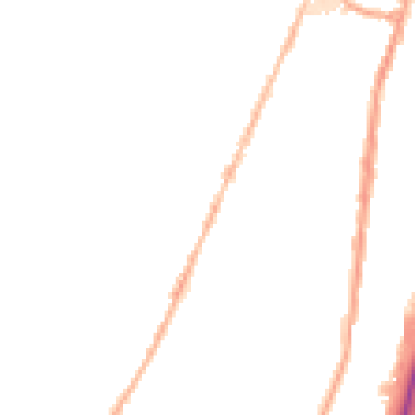 Night-time road noise heatmap for ST4 5AG