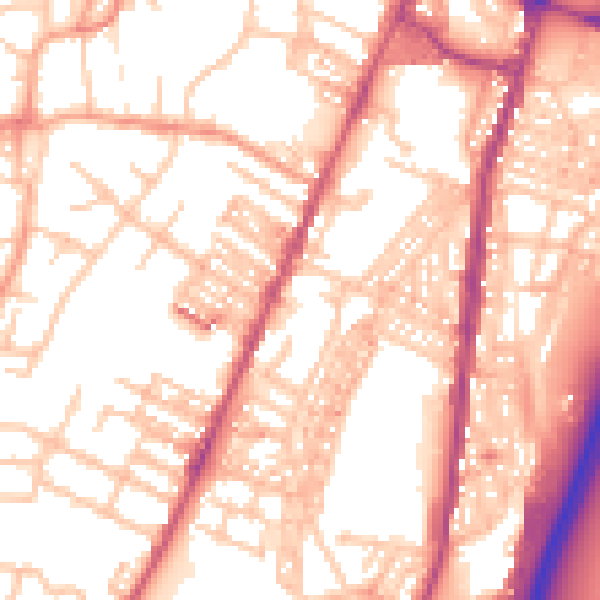Daytime road noise heatmap for ST4 5GA