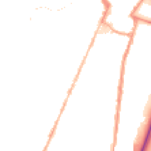 Night-time road noise heatmap for ST4 5RW
